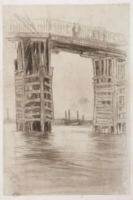 Framed Print : The Tall Bridge. Creator: James McNeill Whistler (American, 1834-1903) Framed Print : The Tall Bridge. Creator: James McNeill Whistler (American, 1834-1903)