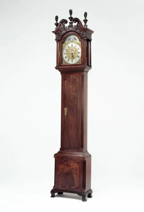 Framed Print : Tall Case Clock, 1765 / 75. Creator: Unknown Framed Print : Tall Case Clock, 1765 / 75. Creator: Unknown