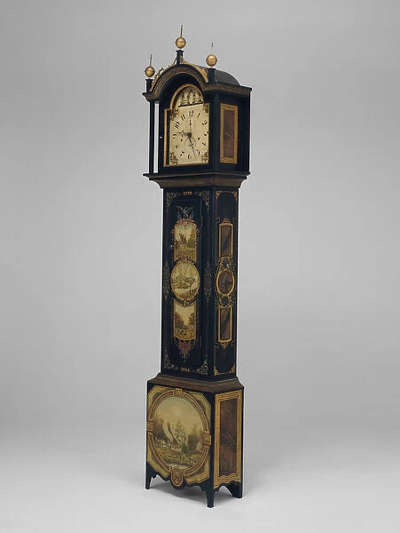 Tall Case Clock, 1820  /  84. Creators: Silas Hoadley, Uriah Dyer
