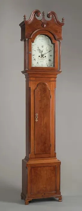 Framed Print : Tall Case Clock, c1792. Creator: Caleb Bentley Framed Print : Tall Case Clock, c1792. Creator: Caleb Bentley