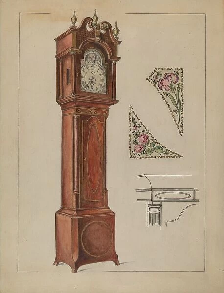 Tall Clock, 1935  /  1942. Creator: Elizabeth Curtis
