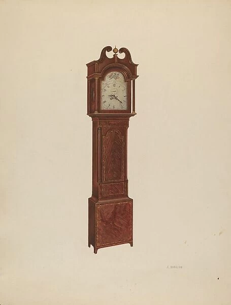 Tall Clock, 1937. Creator: Arsen Maralian