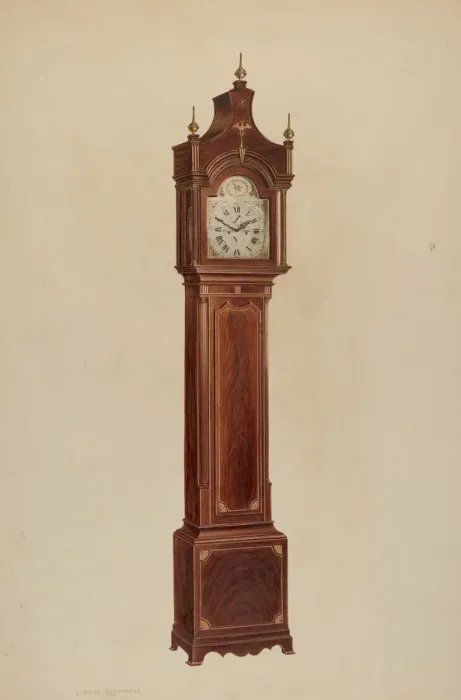 Framed Print : Tall Clock, c. 1938. Creator: Lorenz Rothkrantz Framed Print : Tall Clock, c. 1938. Creator: Lorenz Rothkrantz