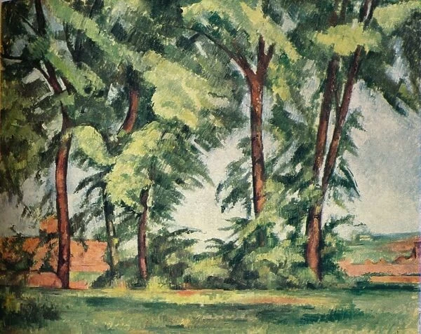 Tall Trees at the Jas de Bouffan, c1883, (1929). Artist: Paul Cezanne