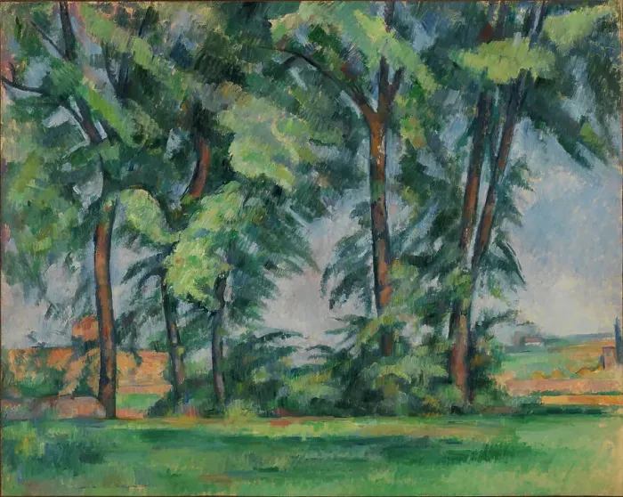 Framed Print : Tall Trees at the Jas de Bouffan, c1883. Creator: Cézanne, Paul (1839-1906) Framed Print : Tall Trees at the Jas de Bouffan, c1883. Creator: Cézanne, Paul (1839-1906)