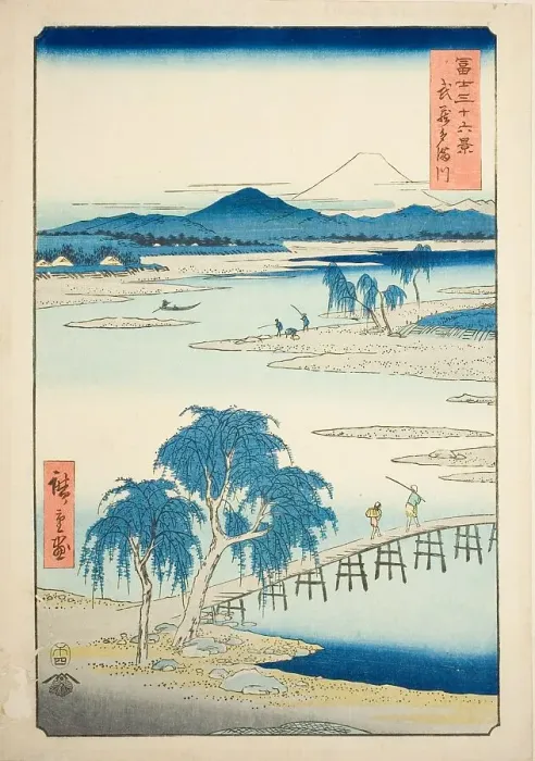 Framed Print : Tama River in Musashi Province (Musashi Tamagawa), from the series Thirty-six Views of... 1858. Creator: Ando Hiroshige. Tama River in Musashi Province (Musashi Tamagawa), from the series Thirty-six Views of... 1858. Creator: Ando Hiroshige Framed Print : Tama River in Musashi Province (Musashi Tamagawa), from the series Thirty-six Views of... 1858. Creator: Ando Hiroshige. Tama River in Musashi Province (Musashi Tamagawa), from the series Thirty-six Views of... 1858. Creator: Ando Hiroshige