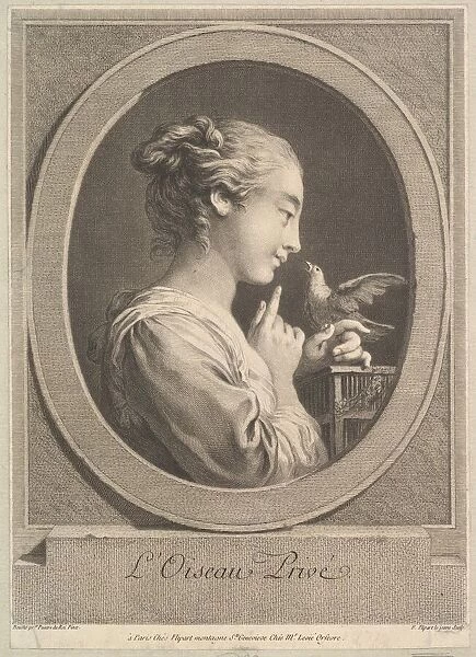 The Tamed Bird, ca. 1769. Creator: Jean Jacques Flipart