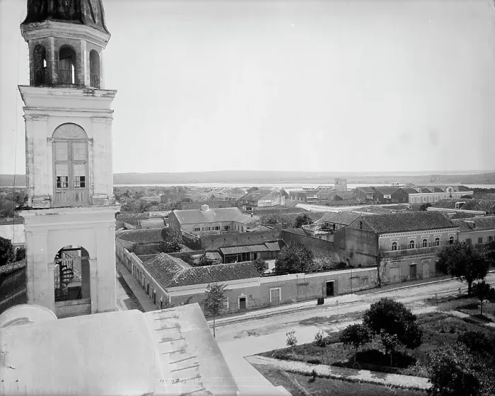Framed Print : Tampico from the church, between 1880 and 1897. Creator: William H. Jackson Framed Print : Tampico from the church, between 1880 and 1897. Creator: William H. Jackson