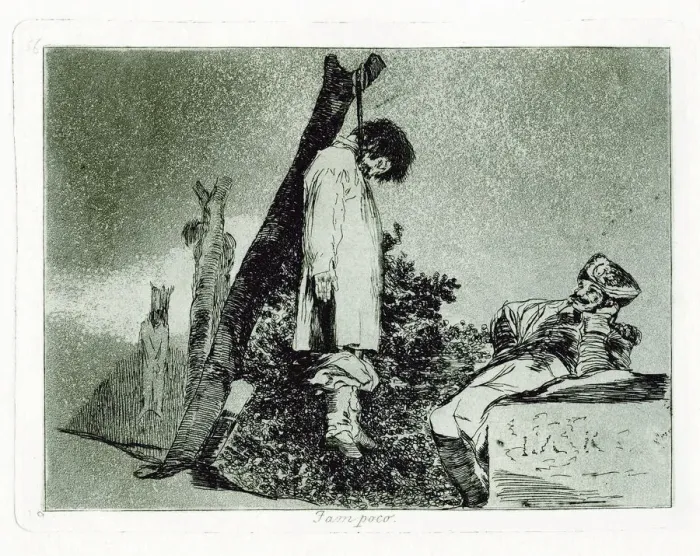 Framed Print : Tampoco (Nor this). Plate 36 from The Disasters of War (Los Desastros de la Guerra), 1810-1820. Artist: Goya, Francisco, de (1746-1828) Framed Print : Tampoco (Nor this). Plate 36 from The Disasters of War (Los Desastros de la Guerra), 1810-1820. Artist: Goya, Francisco, de (1746-1828)