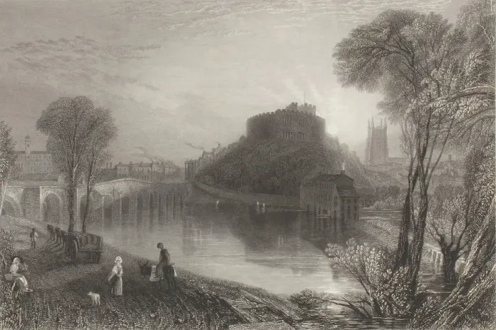 Framed Print : Tamworth Castle, Staffordshire, 1832. Creator: JMW Turner Framed Print : Tamworth Castle, Staffordshire, 1832. Creator: JMW Turner