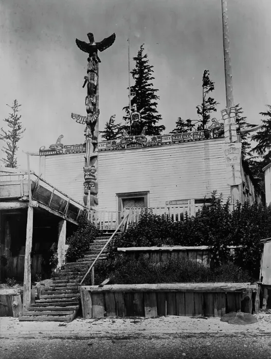 Framed Print : Tanaktak House, Harbeldown Island, c1914. Creator: Edward Sheriff Curtis Framed Print : Tanaktak House, Harbeldown Island, c1914. Creator: Edward Sheriff Curtis