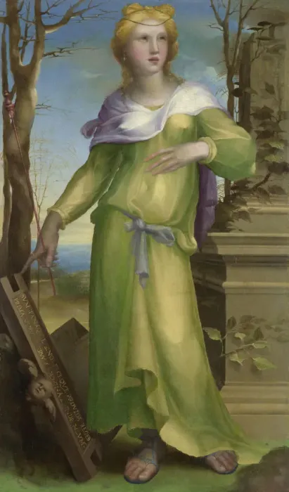 Framed Print : Tanaquil, c. 1519. Artist: Beccafumi, Domenico (1486-1551) Framed Print : Tanaquil, c. 1519. Artist: Beccafumi, Domenico (1486-1551)