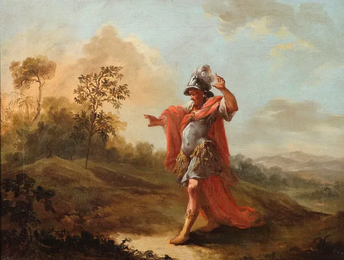 Framed Print : Tancred in the enchanted forest, c1635-1640. Creator: Schoenfeld; Johann Heinrich (1609-1684) Framed Print : Tancred in the enchanted forest, c1635-1640. Creator: Schoenfeld; Johann Heinrich (1609-1684)