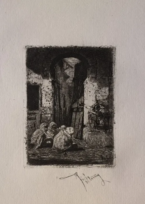 Framed Print : Tanger, Arabes assis. Creator: Mariano Fortuny y Carbo (Spanish, 1838-1874) Framed Print : Tanger, Arabes assis. Creator: Mariano Fortuny y Carbo (Spanish, 1838-1874)