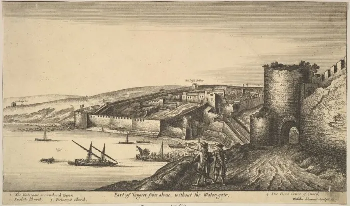 Framed Print : Part of Tangier from above, 1670. Creator: Wenceslaus Hollar Framed Print : Part of Tangier from above, 1670. Creator: Wenceslaus Hollar