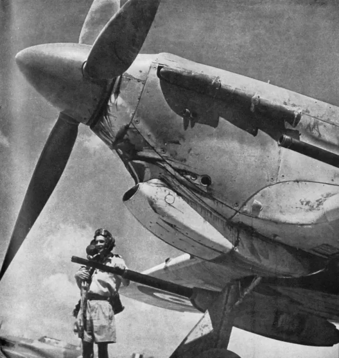Framed Print : The tank buster was the second new weapon, c1942-1943, (1945). Creator: Unknown Framed Print : The tank buster was the second new weapon, c1942-1943, (1945). Creator: Unknown