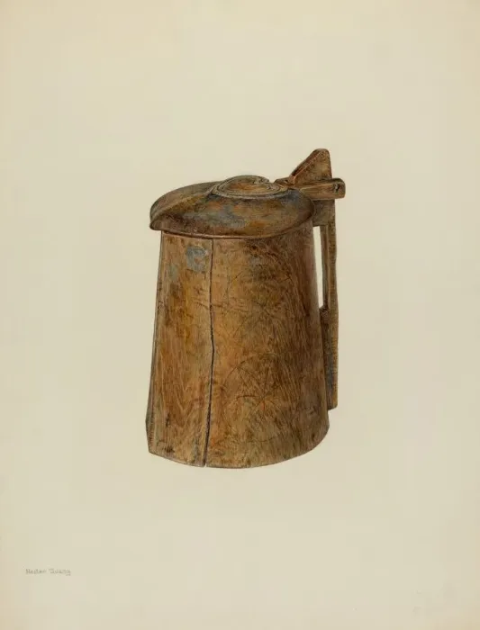 Framed Print : Tankard, c. 1940. Creator: Hester Duany Framed Print : Tankard, c. 1940. Creator: Hester Duany