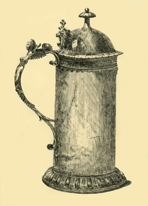 Framed Print : Tankard, early 17th century?, (1881). Creator: W Harbutt Framed Print : Tankard, early 17th century?, (1881). Creator: W Harbutt