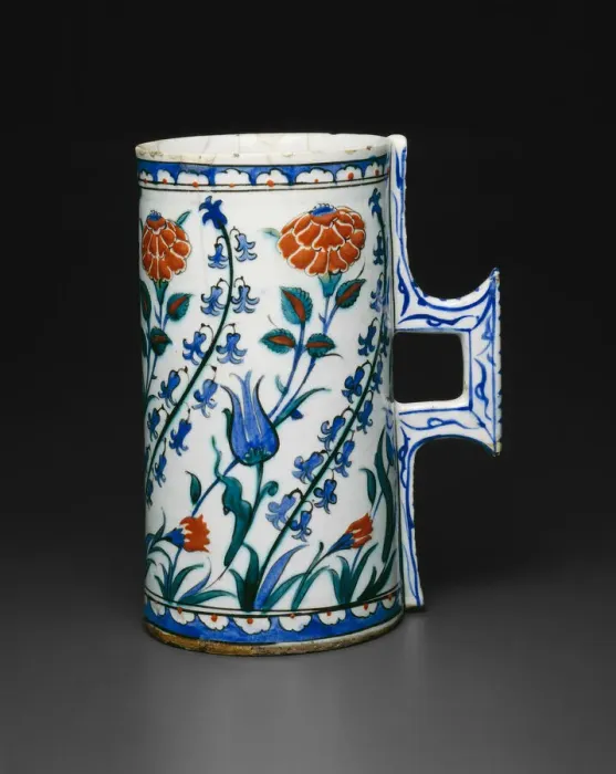 Framed Print : Tankard (Hanap) with Tulips, Hyacinths, Roses, and Carnations, Ottoman dynasty Framed Print : Tankard (Hanap) with Tulips, Hyacinths, Roses, and Carnations, Ottoman dynasty