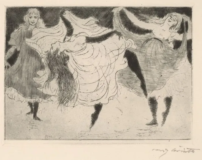 Framed Print : Tanzerinnen (Dancers), 1895. Creator: Lovis Corinth Framed Print : Tanzerinnen (Dancers), 1895. Creator: Lovis Corinth