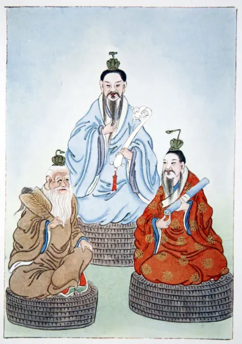 Framed Print : The Taoist Triad, 1922 Framed Print : The Taoist Triad, 1922