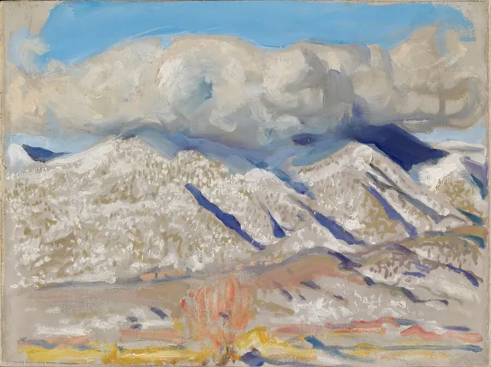 Framed Print : Taos Mountains Shrouded in Clouds, 1924. Creator: Akseli Gallen-Kallela Framed Print : Taos Mountains Shrouded in Clouds, 1924. Creator: Akseli Gallen-Kallela