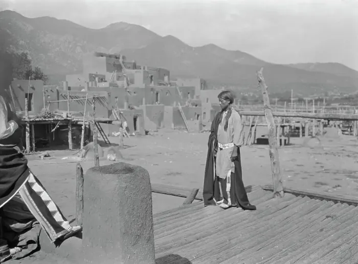 Framed Print : [Taos Pueblo, New Mexico], between 1899 and 1928. Creator: Arnold Genthe