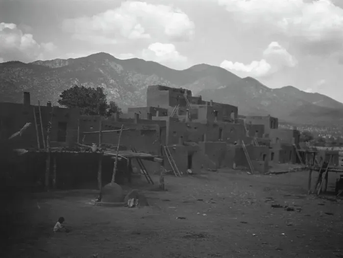 Framed Print : [Taos Pueblo, New Mexico], between 1899 and 1928. Creator: Arnold Genthe
