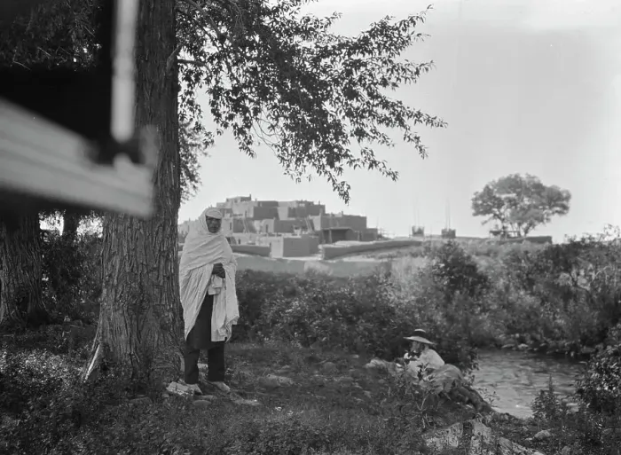 Framed Print : [Taos Pueblo, New Mexico], between 1899 and 1928. Creator: Arnold Genthe