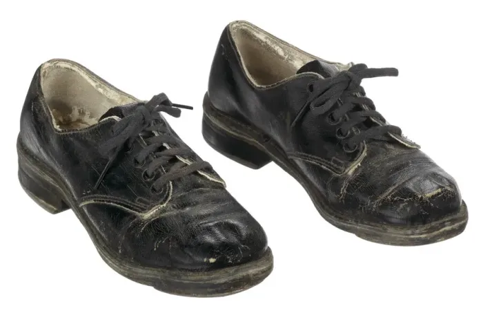 Framed Print : Tap shoes used by Sammy Davis Jr. 1938. Creator: Windsor Shoe Company Framed Print : Tap shoes used by Sammy Davis Jr. 1938. Creator: Windsor Shoe Company