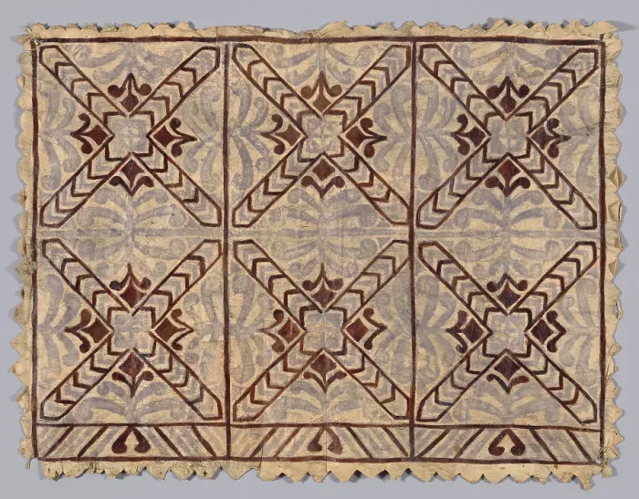 Framed Print : Tapa Cloth, Pacific Islands. Creator: Unknown Framed Print : Tapa Cloth, Pacific Islands. Creator: Unknown