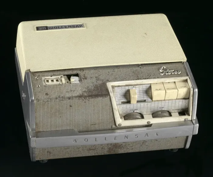 Framed Print : Tape recorder used by Malcolm X at Mosque #7, 1960. Creator: Wollensak Framed Print : Tape recorder used by Malcolm X at Mosque #7, 1960. Creator: Wollensak