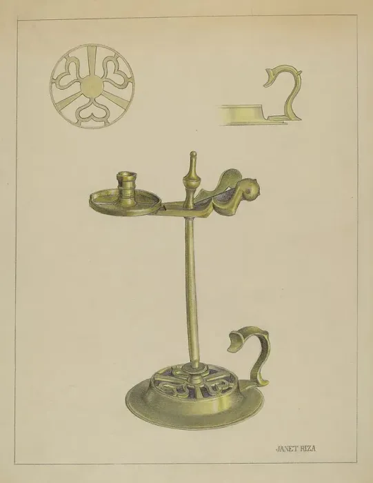 Framed Print : Taper Jack, c. 1936. Creator: Janet Riza Framed Print : Taper Jack, c. 1936. Creator: Janet Riza