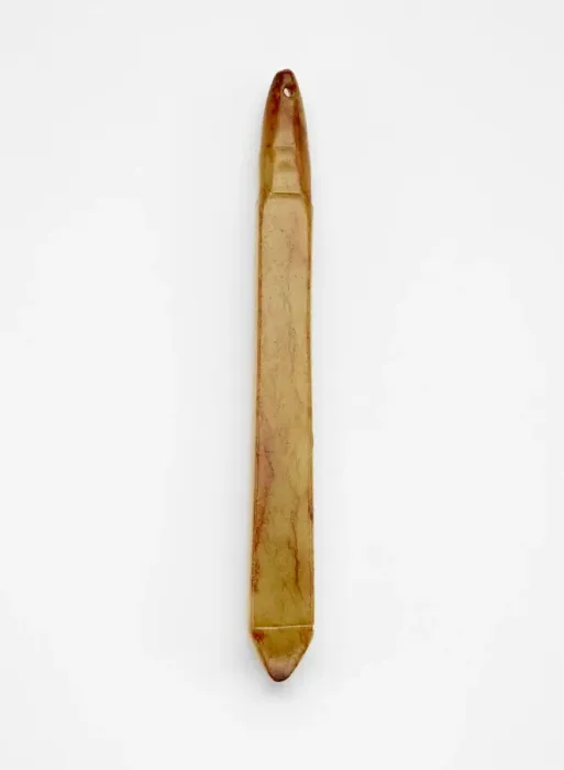 Framed Print : Tapered pendant, Late Neolithic period, ca. 3300-2250 BCE. Creator: Unknown