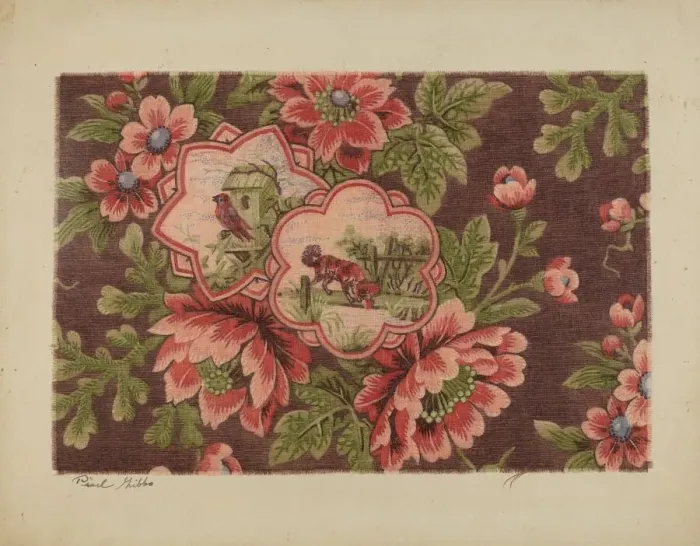 Framed Print : Tapestry, c. 1939. Creator: Pearl Gibbo Framed Print : Tapestry, c. 1939. Creator: Pearl Gibbo