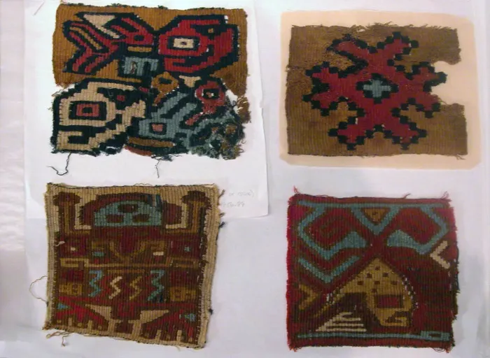 Framed Print : Tapestry Medallions, Peru, A. D. 650 / 700. Creator: Unknown Framed Print : Tapestry Medallions, Peru, A. D. 650 / 700. Creator: Unknown