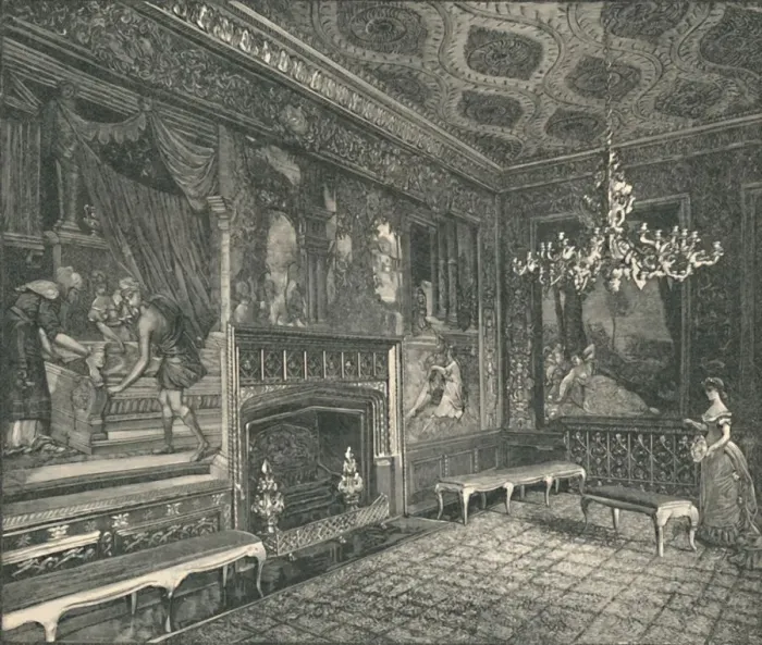 Framed Print : The Tapestry Room, 1886 Framed Print : The Tapestry Room, 1886