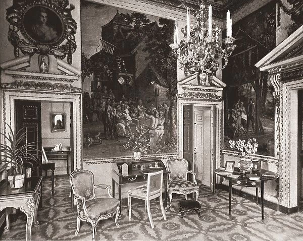 The Tapestry Room, Chiswick House, London, 1894. Creator: Unknown