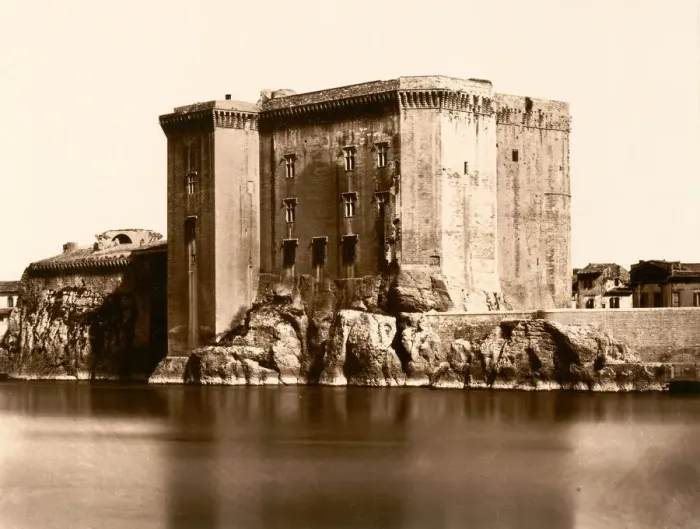 Framed Print : Tarascon, Chateau, ca. 1862. Creator: Edouard Baldus Framed Print : Tarascon, Chateau, ca. 1862. Creator: Edouard Baldus