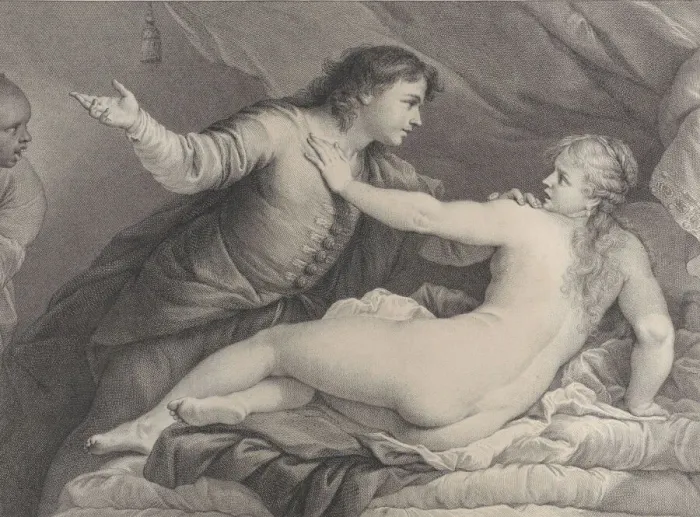 Framed Print : Tarquin and Lucretia, 1752. Creator: Charles Hutin Framed Print : Tarquin and Lucretia, 1752. Creator: Charles Hutin