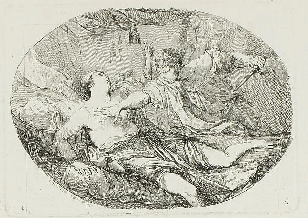 Tarquin and Lucretia, 1764. Creator: Charles Hutin
