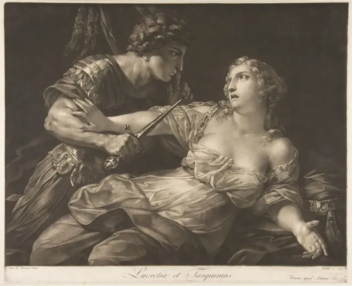Framed Print : Tarquin and Lucretia, 1792. Creator: Johann Peter Pichler