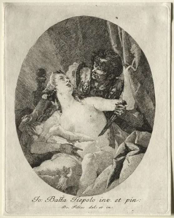 Framed Print : Tarquin and Lucretia. Creator: Giovanni Domenico Tiepolo (Italian, 1727-1804) Framed Print : Tarquin and Lucretia. Creator: Giovanni Domenico Tiepolo (Italian, 1727-1804)