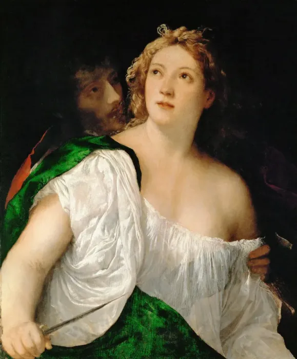 Framed Print : Tarquinius and Lucretia, 1516-1517. Artist: Titian (1488-1576) Framed Print : Tarquinius and Lucretia, 1516-1517. Artist: Titian (1488-1576)