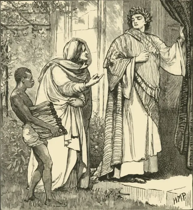 Framed Print : Tarquinius and the Sibyl, 1890. Creator: Unknown Framed Print : Tarquinius and the Sibyl, 1890. Creator: Unknown