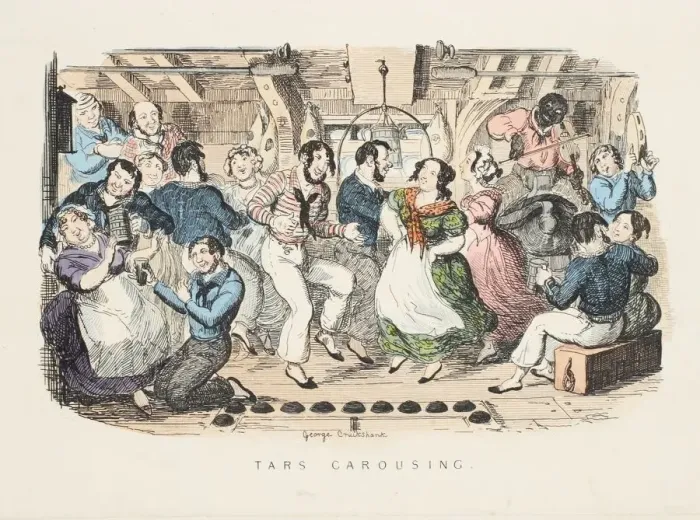 Framed Print : Tars Carousing, 1841 Framed Print : Tars Carousing, 1841