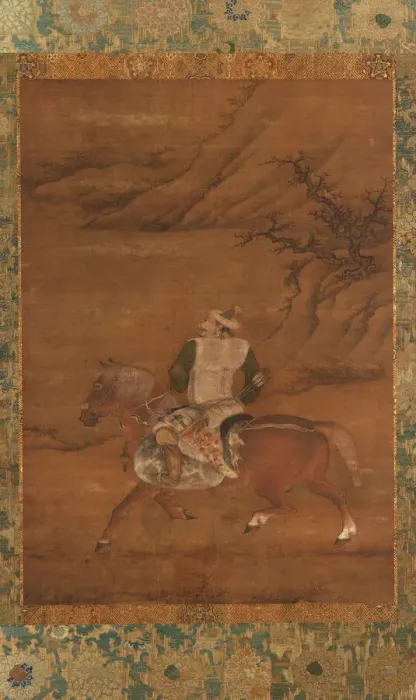 Framed Print : A Tartar Huntsman on His Horse, Ming dynasty, 15th century. Creator: Unknown Framed Print : A Tartar Huntsman on His Horse, Ming dynasty, 15th century. Creator: Unknown