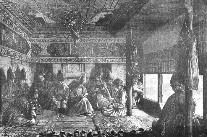 Framed Print : A Tartar School; The Caucasus, 1875. Creator: Unknown Framed Print : A Tartar School; The Caucasus, 1875. Creator: Unknown