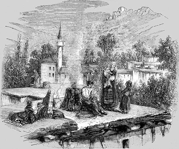 A Tartar Village in the Crimea, 1854. Creator: Unknown