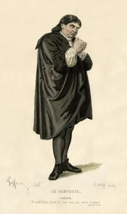 Framed Print : Tartuffe, 1868. Creator: L Wolff Framed Print : Tartuffe, 1868. Creator: L Wolff